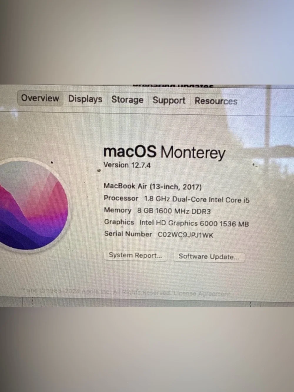 2017 Apple MacBook Air- 13.3”- Silver with Black Keyboard